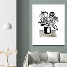 Fresh Flowers 4 by PC Ngo on GIANT ART - black still life