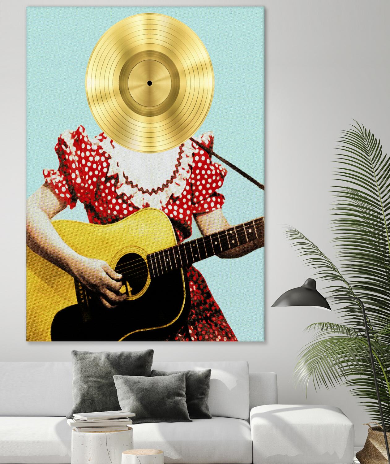 Country Western Gal by DavidJordan Williams on GIANT ART - red contemporary