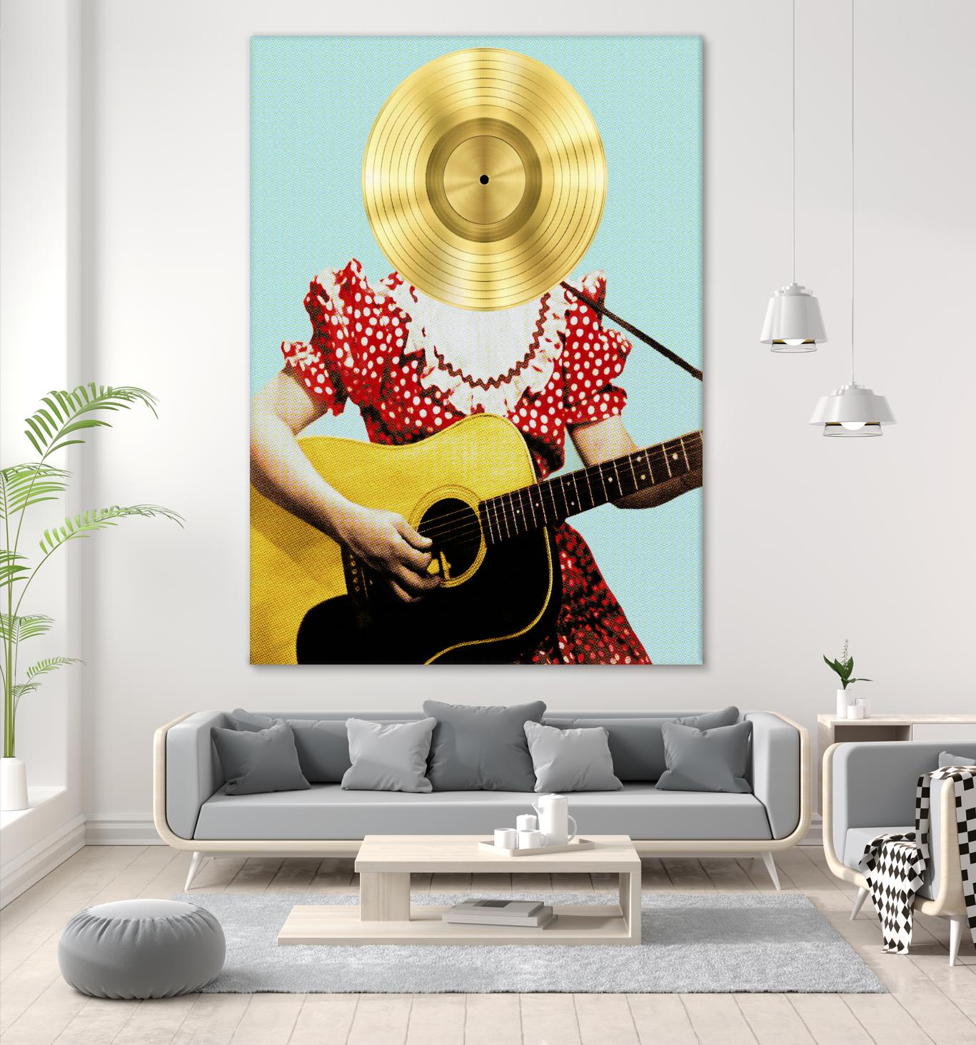 Country Western Gal by DavidJordan Williams on GIANT ART - red contemporary