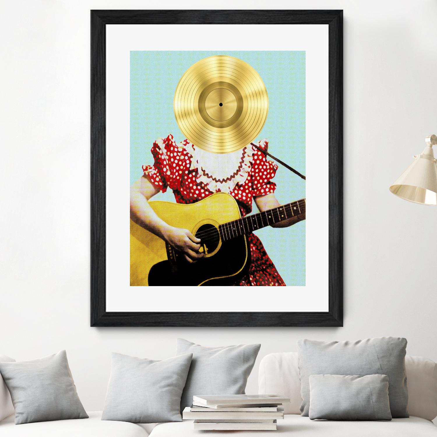 Country Western Gal by DavidJordan Williams on GIANT ART - red contemporary