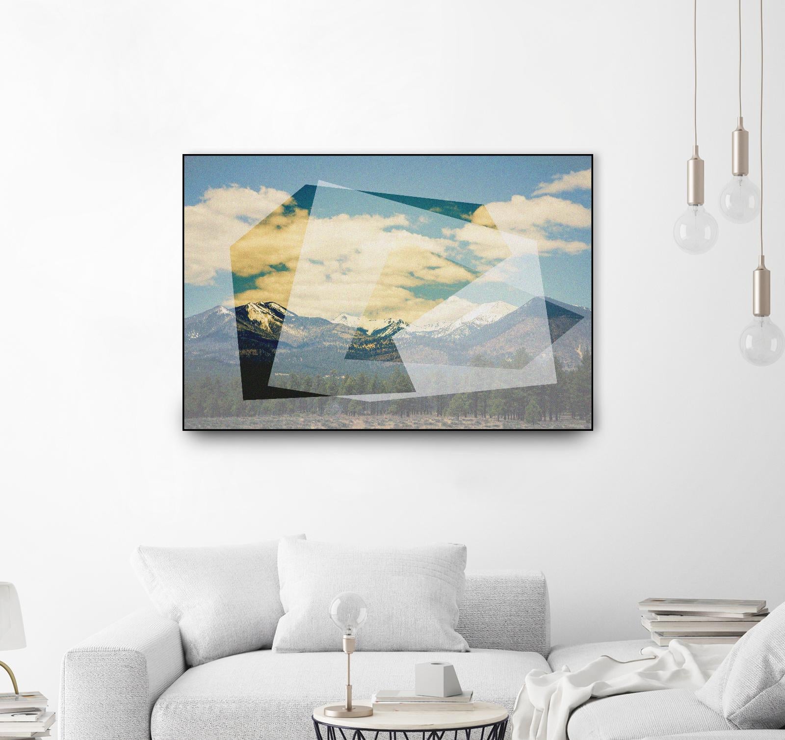 The Geometric Hills 1 by DavidJordan Williams on GIANT ART - green abstract