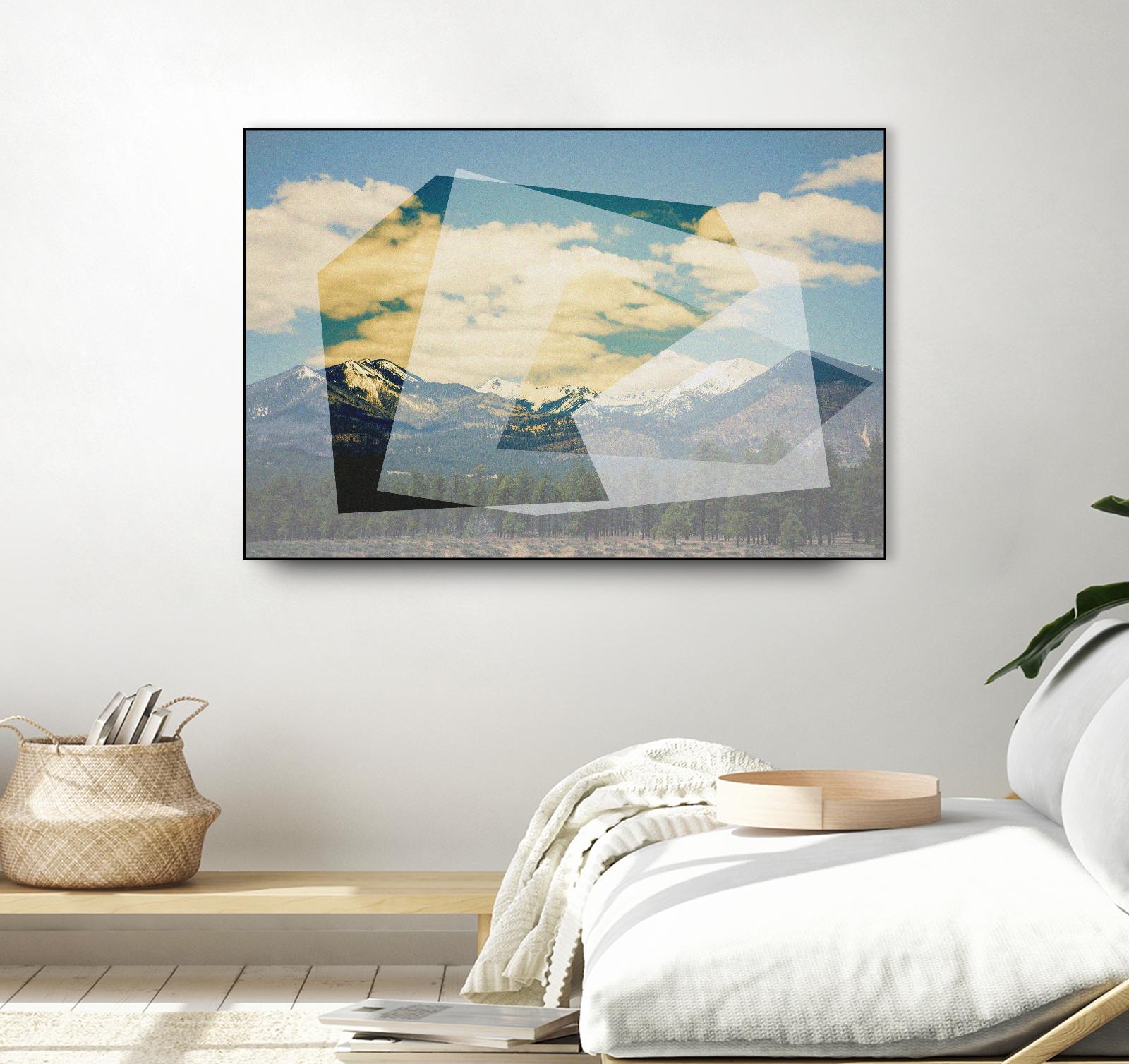 The Geometric Hills 1 by DavidJordan Williams on GIANT ART - green abstract