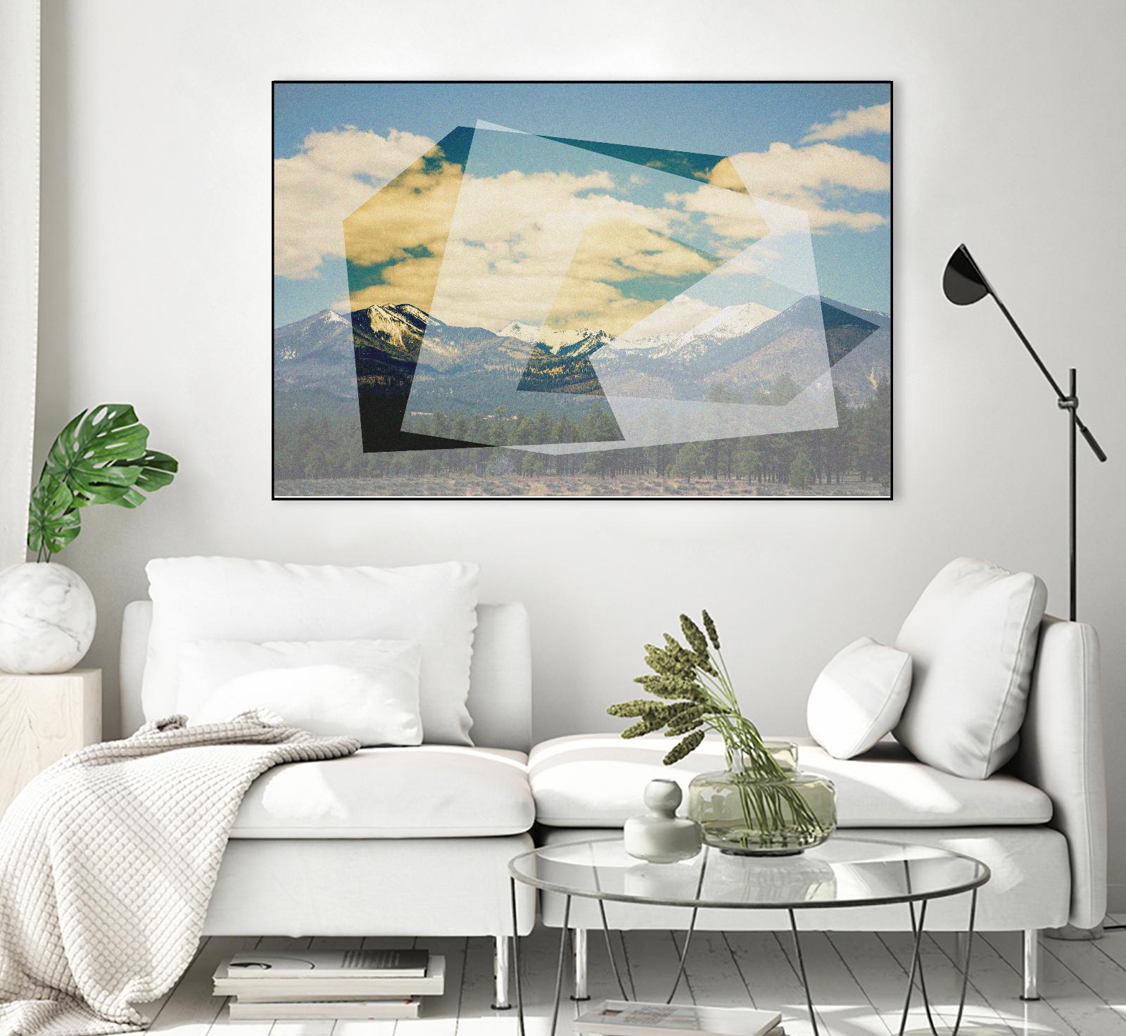 The Geometric Hills 1 by DavidJordan Williams on GIANT ART - green abstract