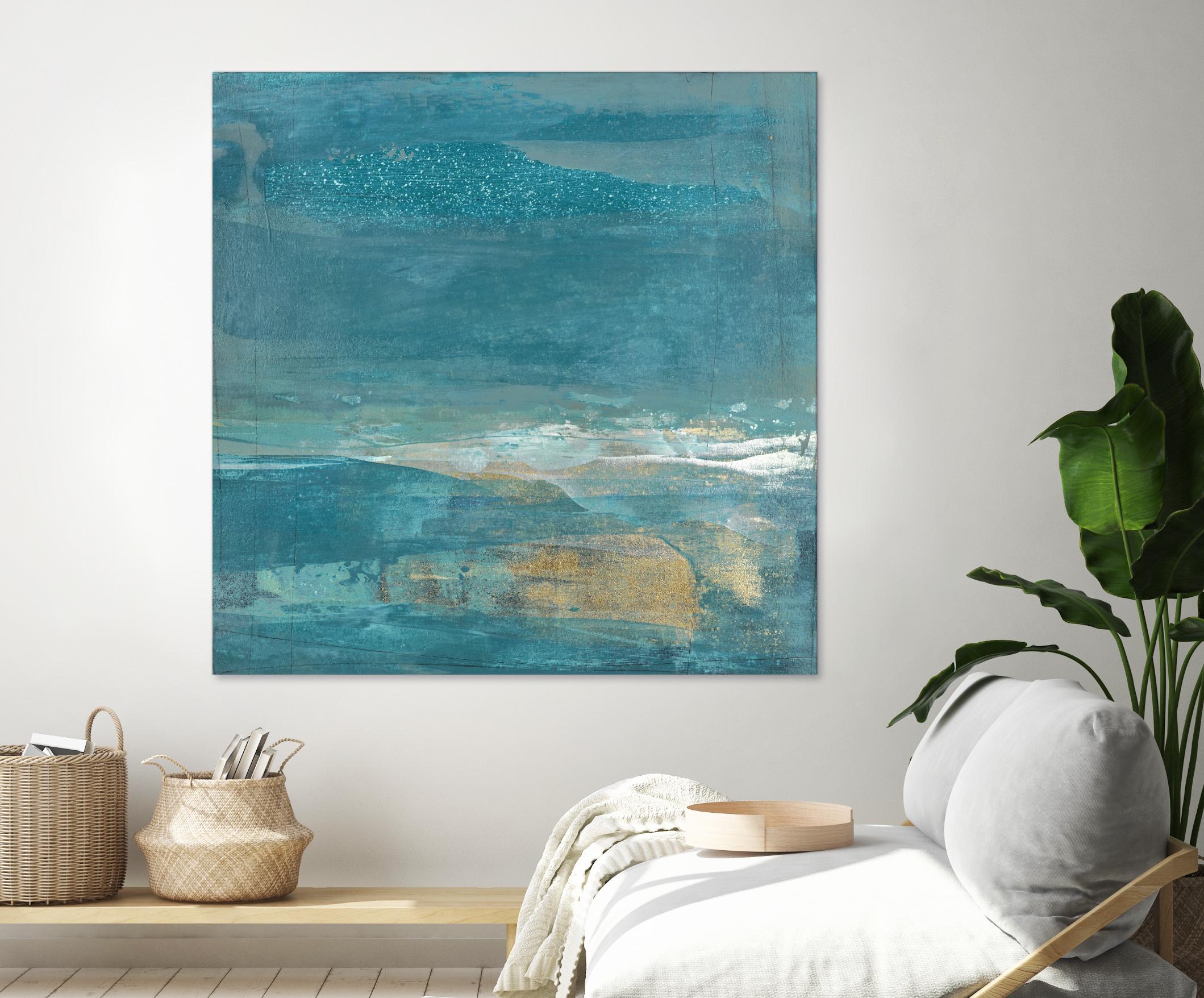 Indigo Evening 2 by Maeve Harris on GIANT ART - gold abstract