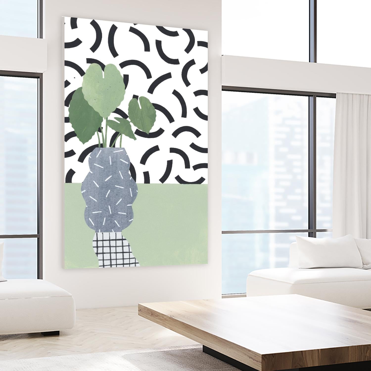 Table Plant 5 by ML Studio on GIANT ART - black contemporary plant