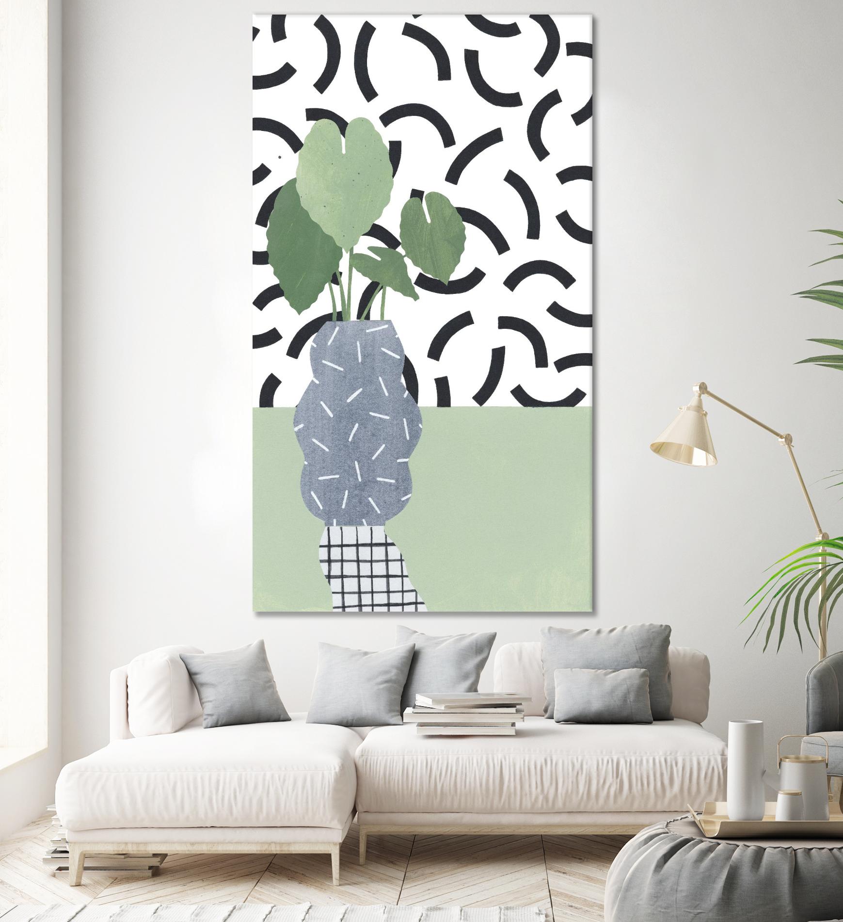 Table Plant 5 by ML Studio on GIANT ART - black contemporary plant