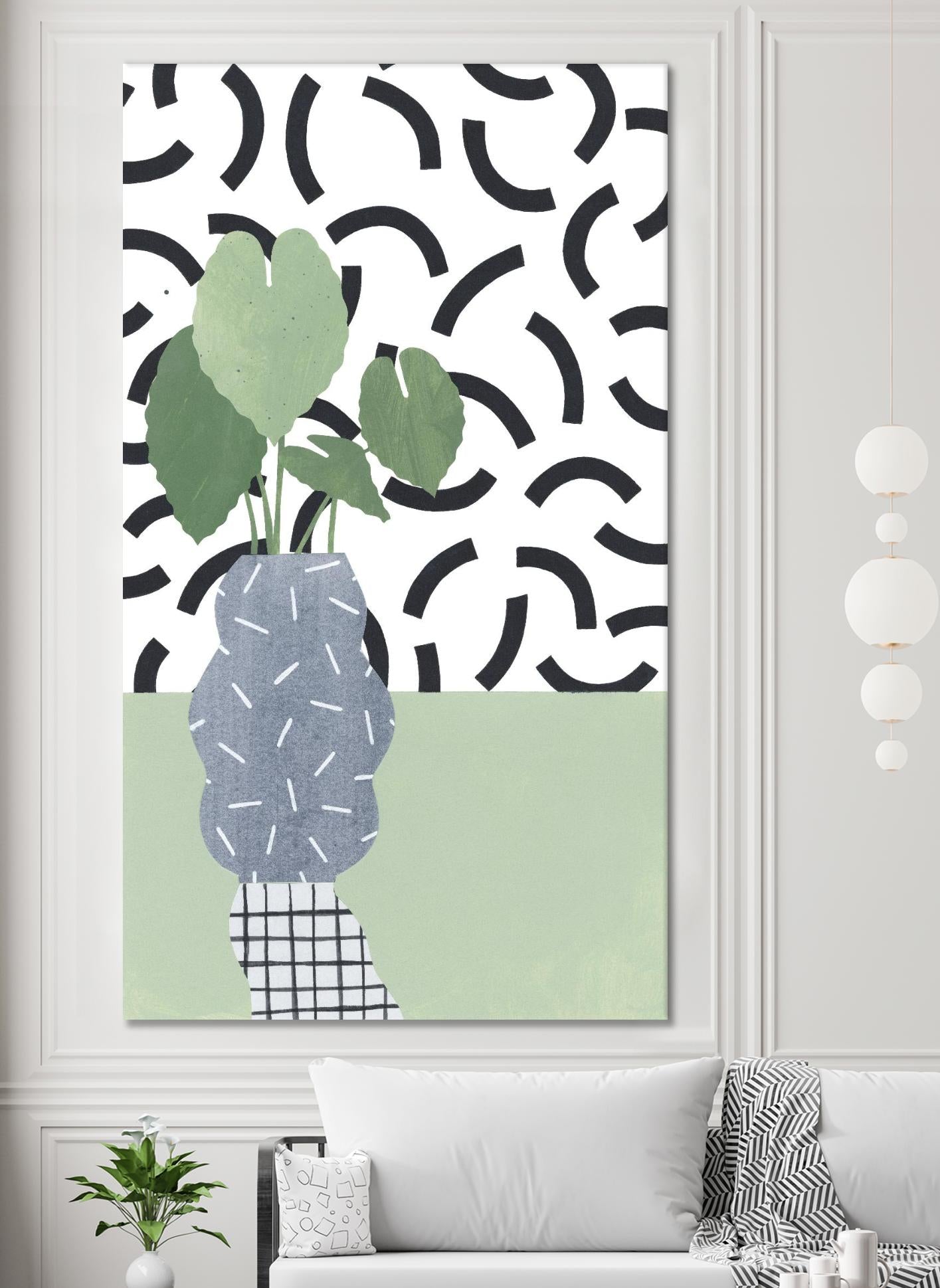 Table Plant 5 by ML Studio on GIANT ART - black contemporary plant