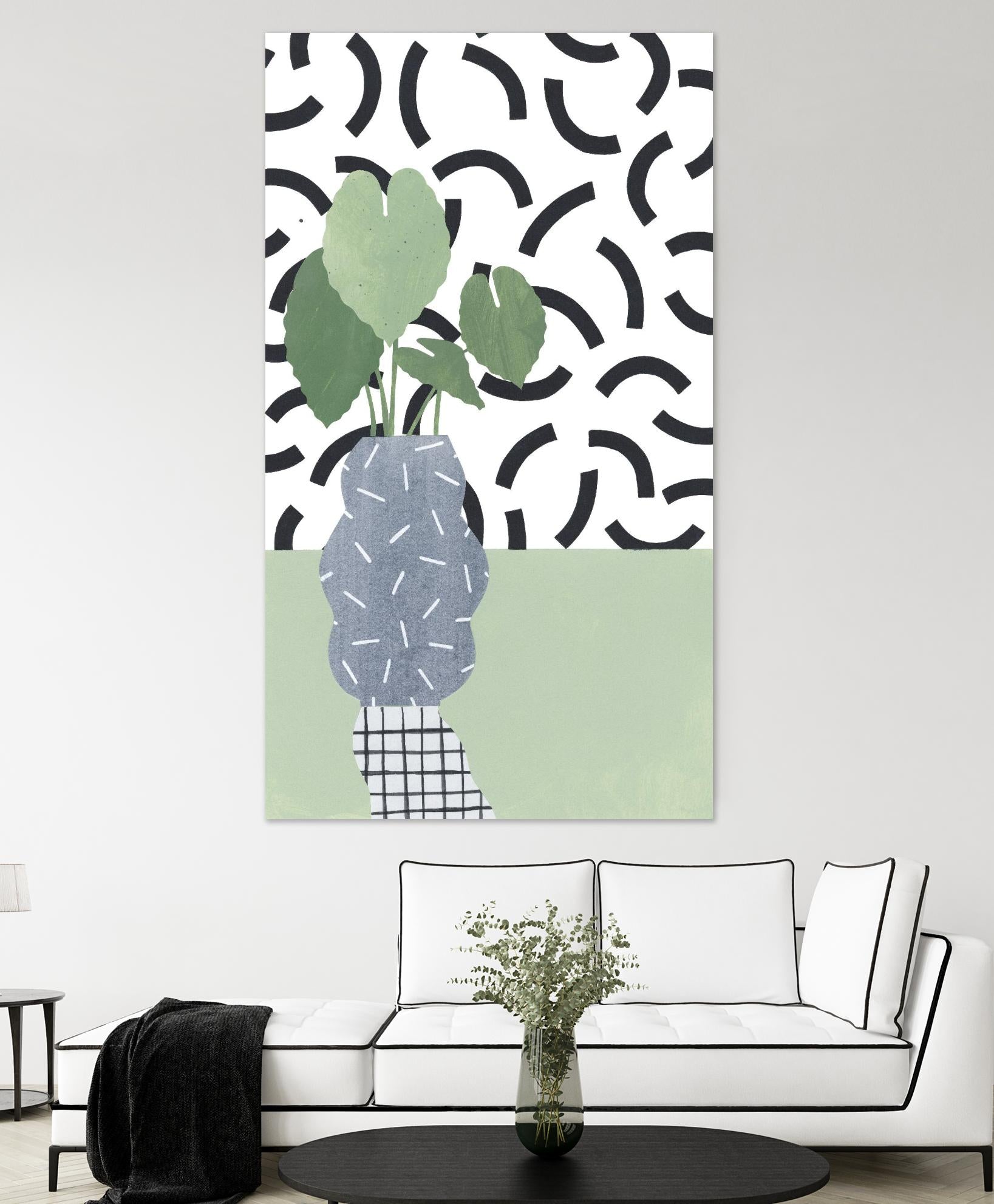 Table Plant 5 by ML Studio on GIANT ART - black contemporary plant