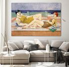 The Bathers by Susan Conti on GIANT ART - blue everyday life