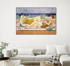 The Bathers by Susan Conti on GIANT ART - blue everyday life