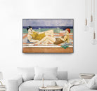 The Bathers by Susan Conti on GIANT ART - blue everyday life