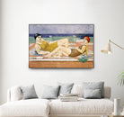 The Bathers by Susan Conti on GIANT ART - blue everyday life