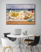 The Bathers by Susan Conti on GIANT ART - blue everyday life