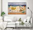 The Bathers by Susan Conti on GIANT ART - blue everyday life
