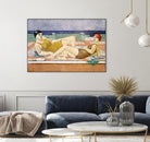 The Bathers by Susan Conti on GIANT ART - blue everyday life