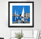 Voiles Blanches I by Demagny on GIANT ART - grey sea scene