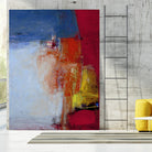 Shoreline by Charlotte Foust on GIANT ART - blue abstract
