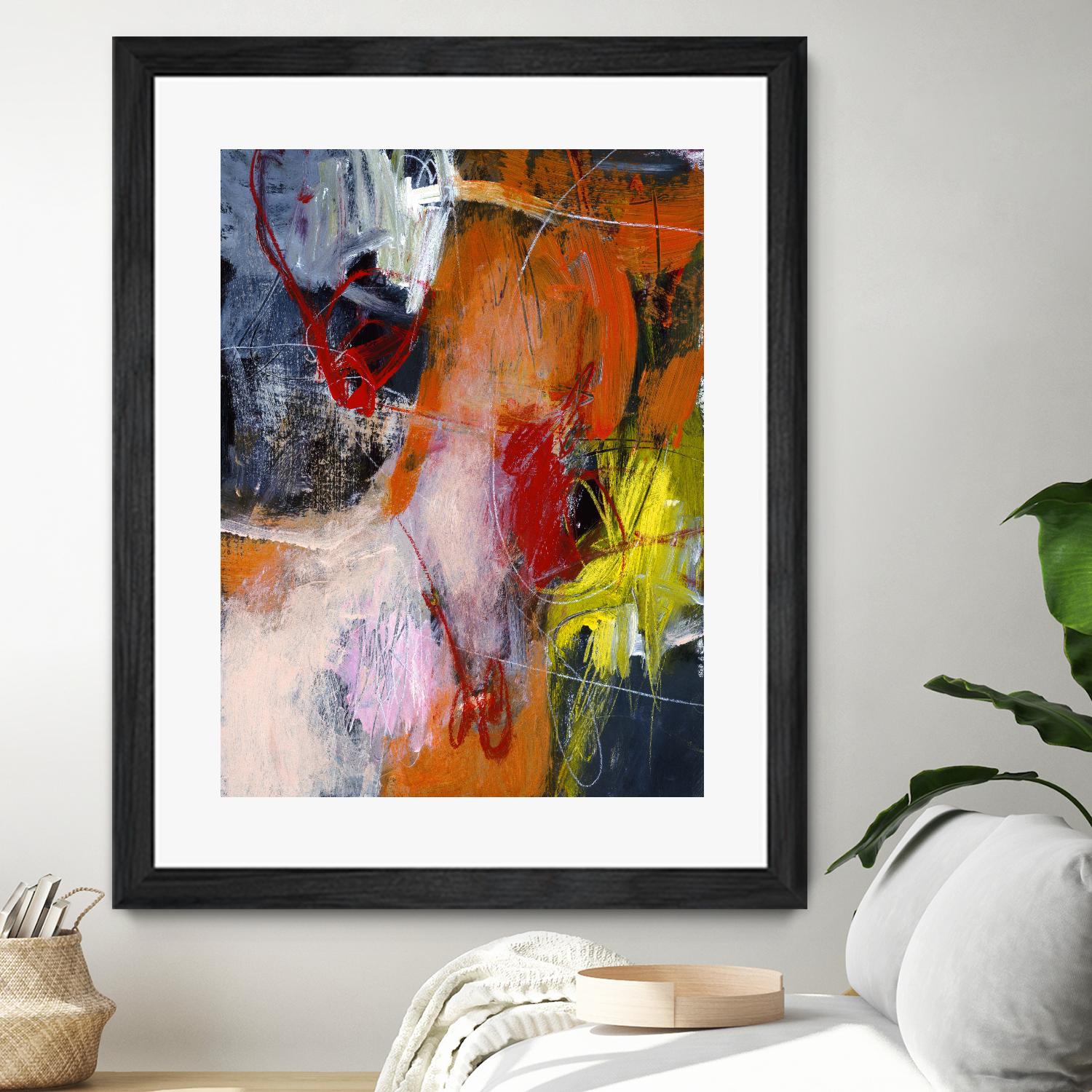 Flurry by Charlotte Foust on GIANT ART - orange abstract