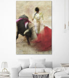 San Miguel, Bullfight #2 by Doug Landreth on GIANT ART - red everyday life