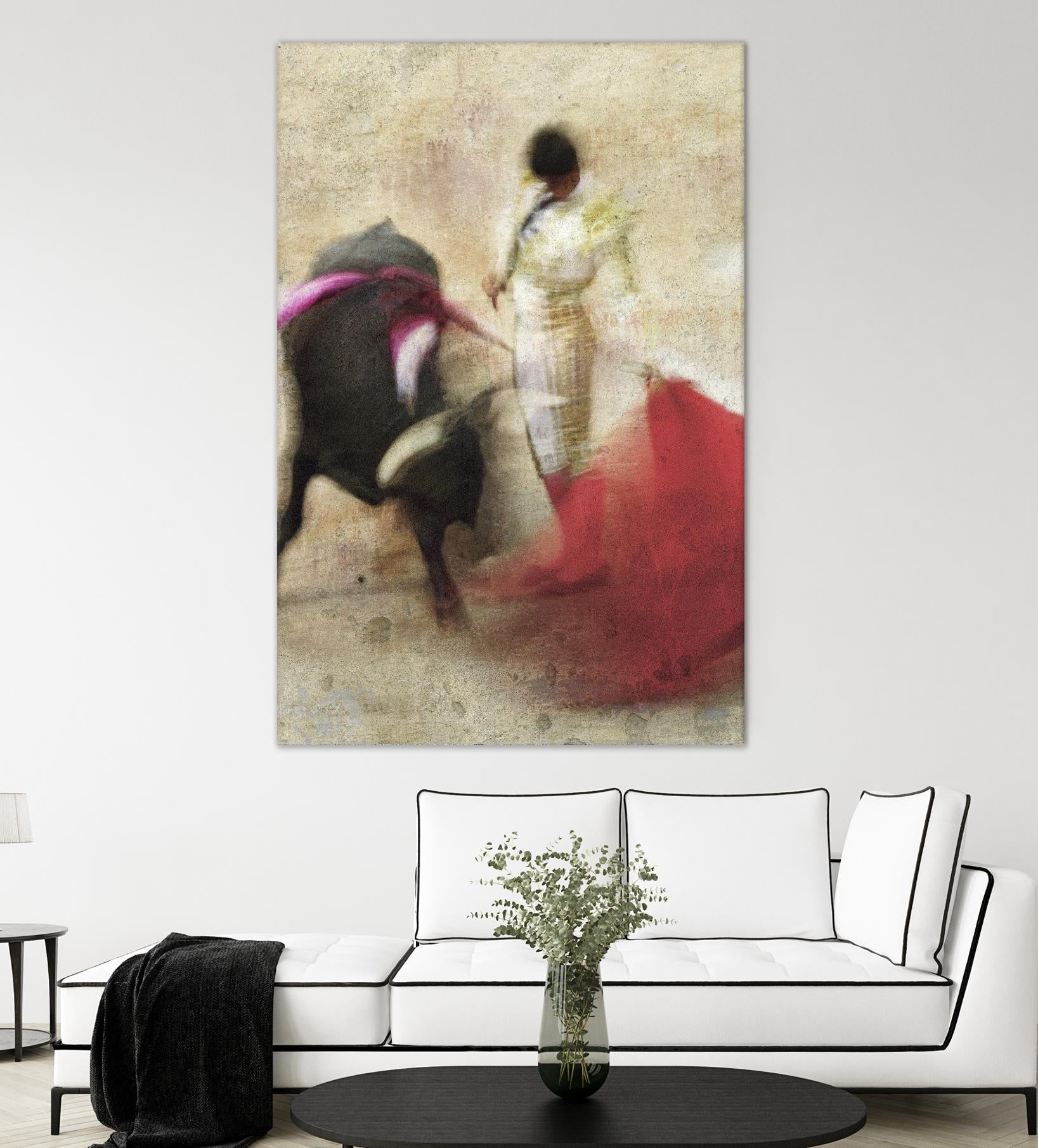 San Miguel, Bullfight #2 by Doug Landreth on GIANT ART - red everyday life