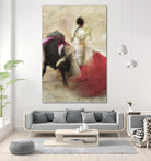 San Miguel, Bullfight #2 by Doug Landreth on GIANT ART - red everyday life