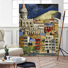 Urbana 1 by Susan Gillette on GIANT ART - beige city scene