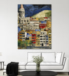 Urbana 1 by Susan Gillette on GIANT ART - beige city scene