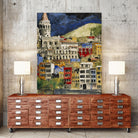 Urbana 1 by Susan Gillette on GIANT ART - beige city scene