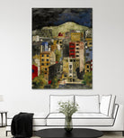 Urbana 2 by Susan Gillette on GIANT ART - beige city scene