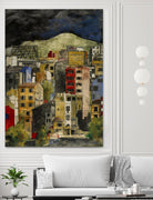 Urbana 2 by Susan Gillette on GIANT ART - beige city scene