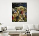 Urbana 2 by Susan Gillette on GIANT ART - beige city scene