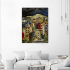 Urbana 2 by Susan Gillette on GIANT ART - beige city scene