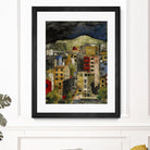 Urbana 2 by Susan Gillette on GIANT ART - beige city scene