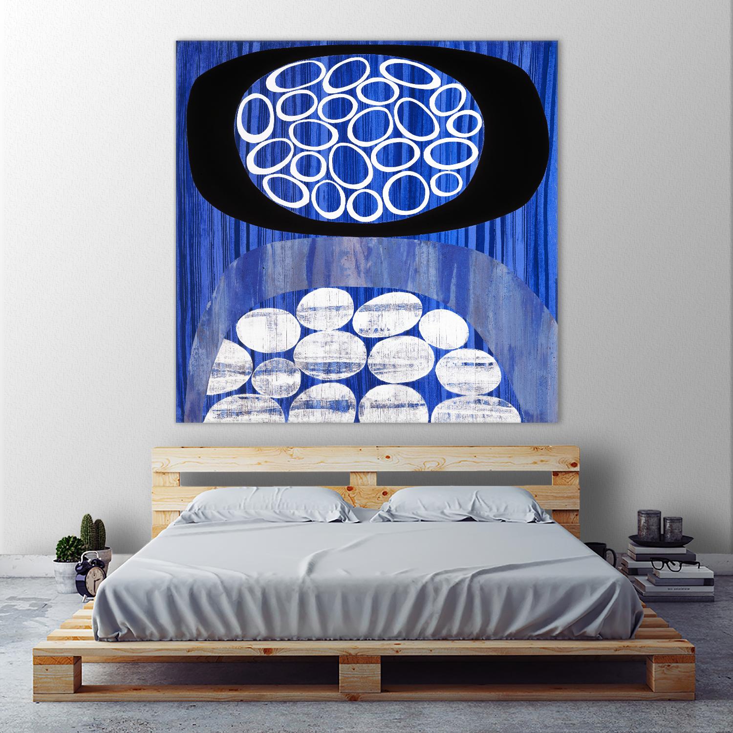 Waterway II by Mary Calkins on GIANT ART - black abstract