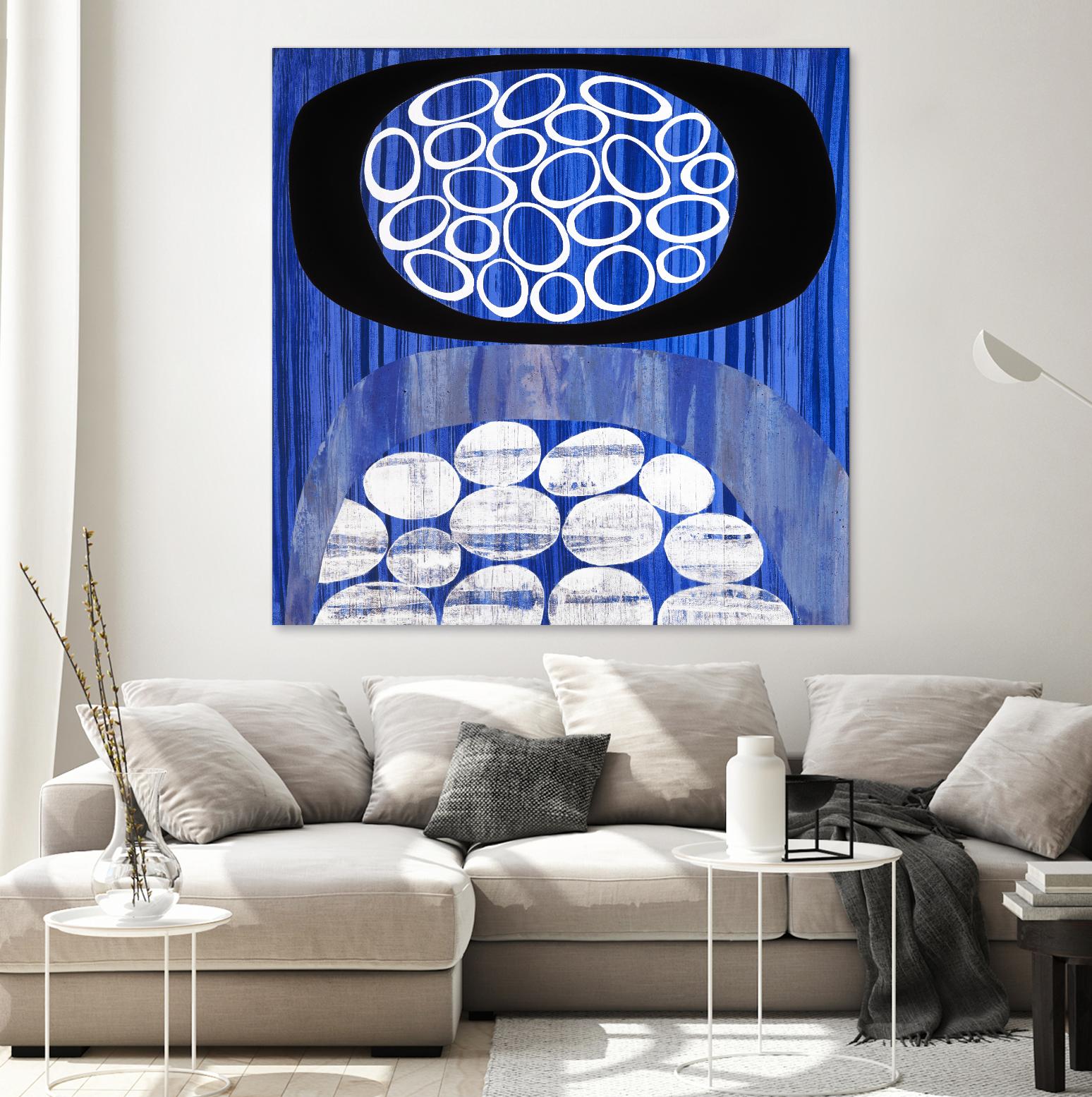 Waterway II by Mary Calkins on GIANT ART - black abstract