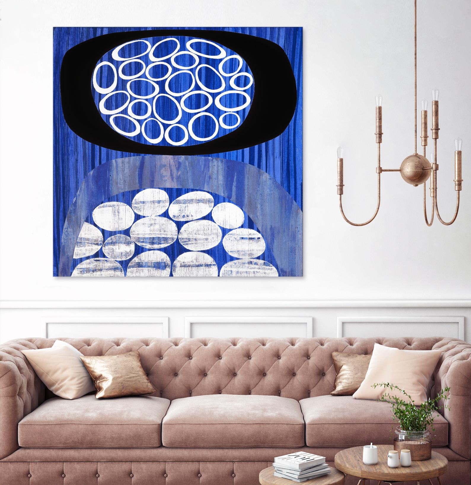 Waterway II by Mary Calkins on GIANT ART - black abstract