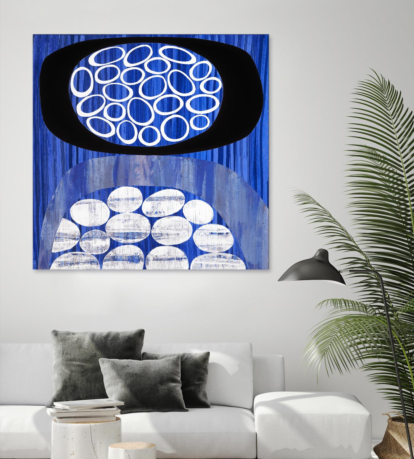 Waterway II by Mary Calkins on GIANT ART - black abstract