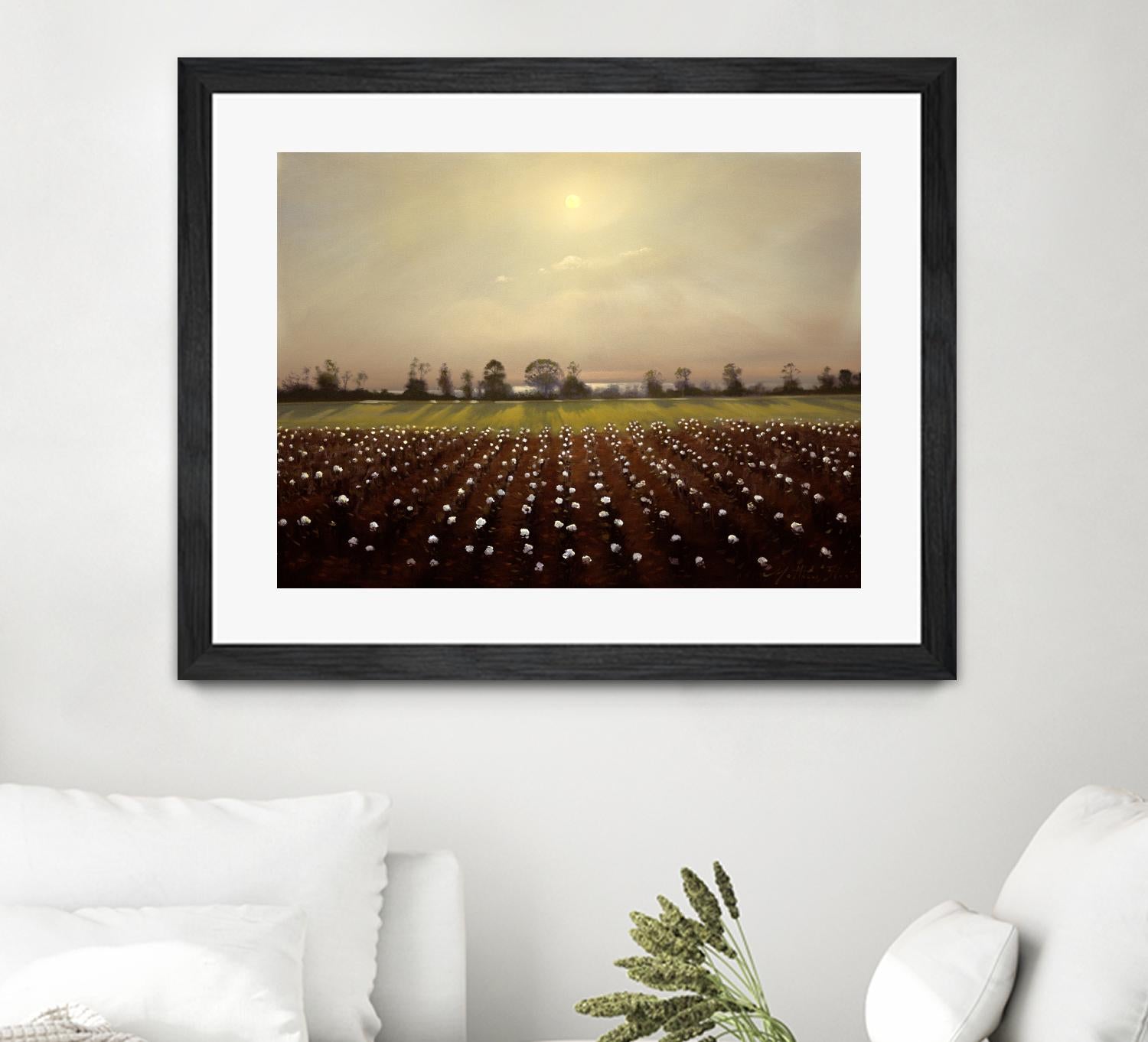 Parhelia: Cotton Field by Matthew Hasty on GIANT ART - green landscape