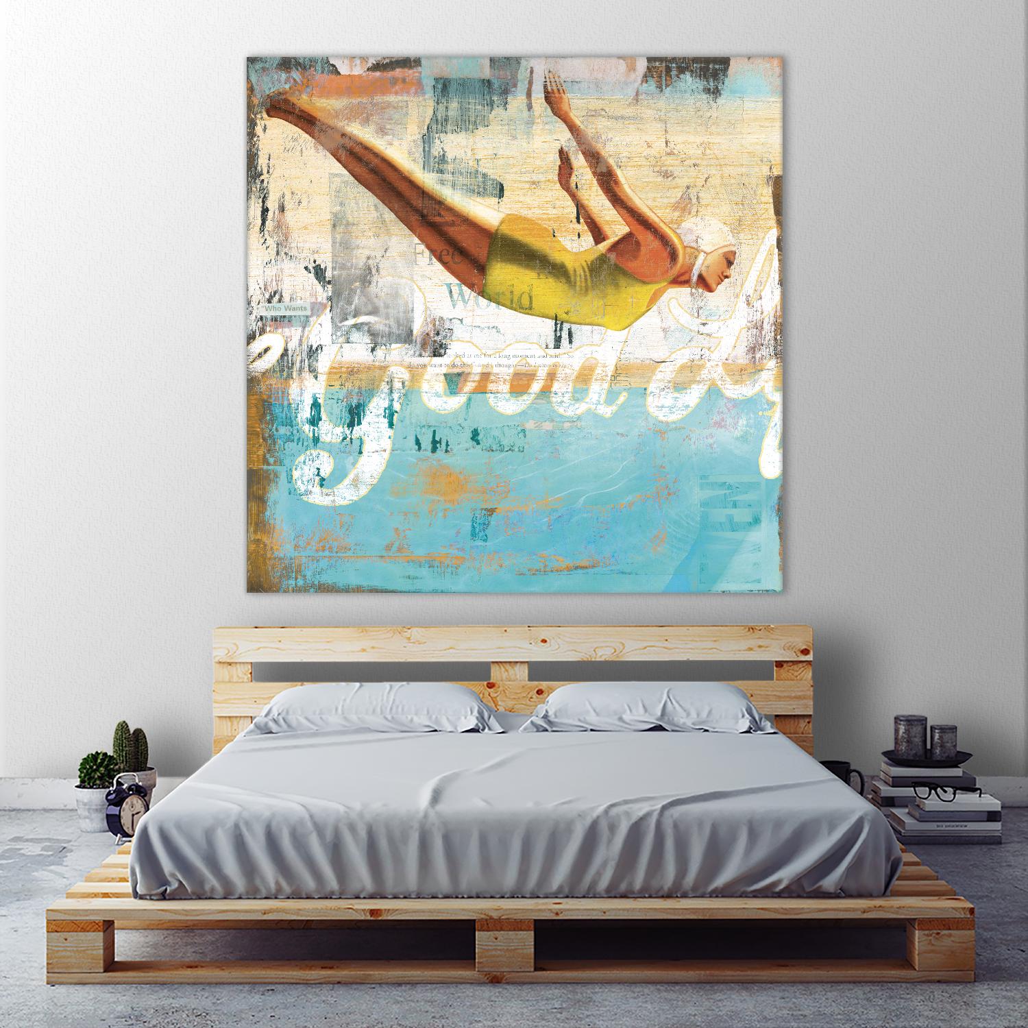 The Good Life by Cory Steffen on GIANT ART - yellow vintage