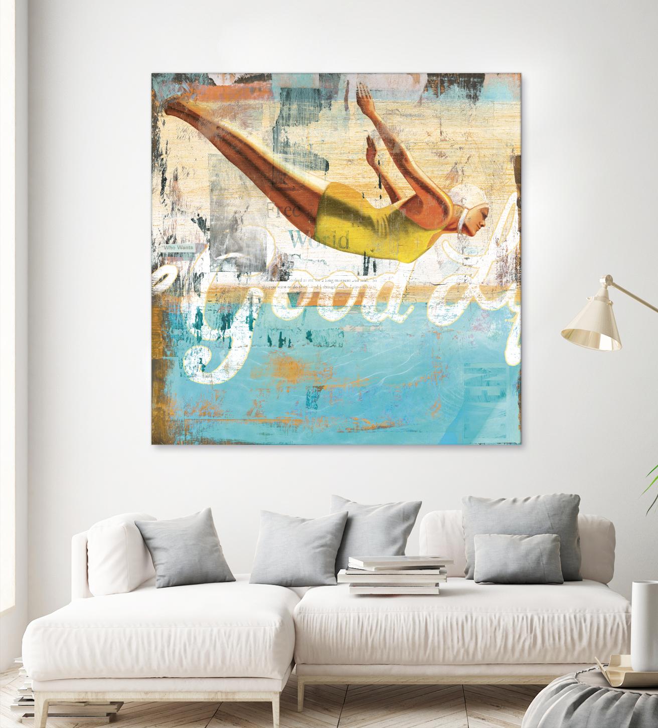 The Good Life by Cory Steffen on GIANT ART - yellow vintage