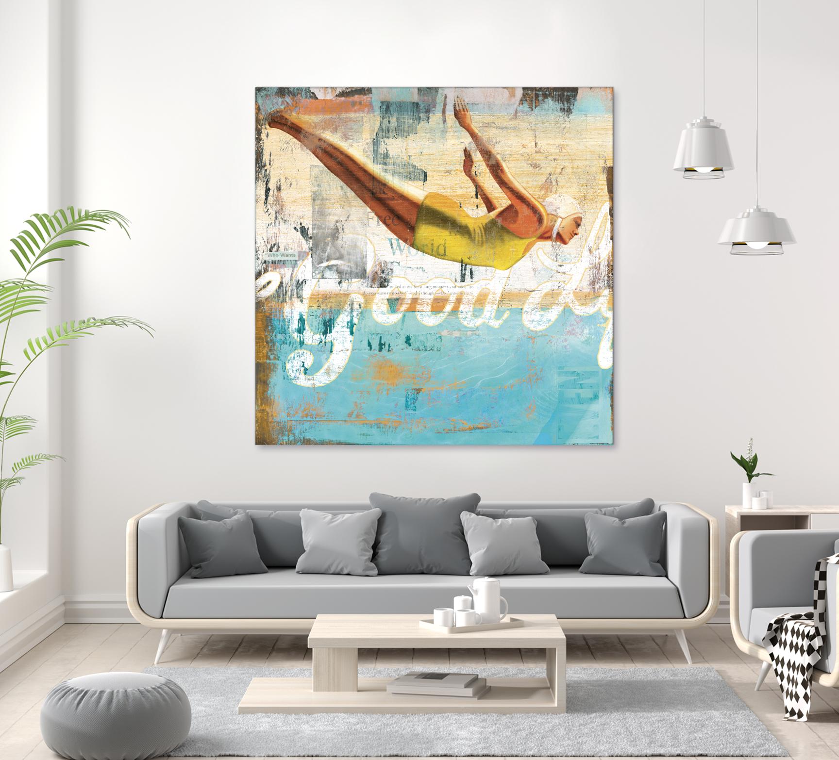 The Good Life by Cory Steffen on GIANT ART - yellow vintage