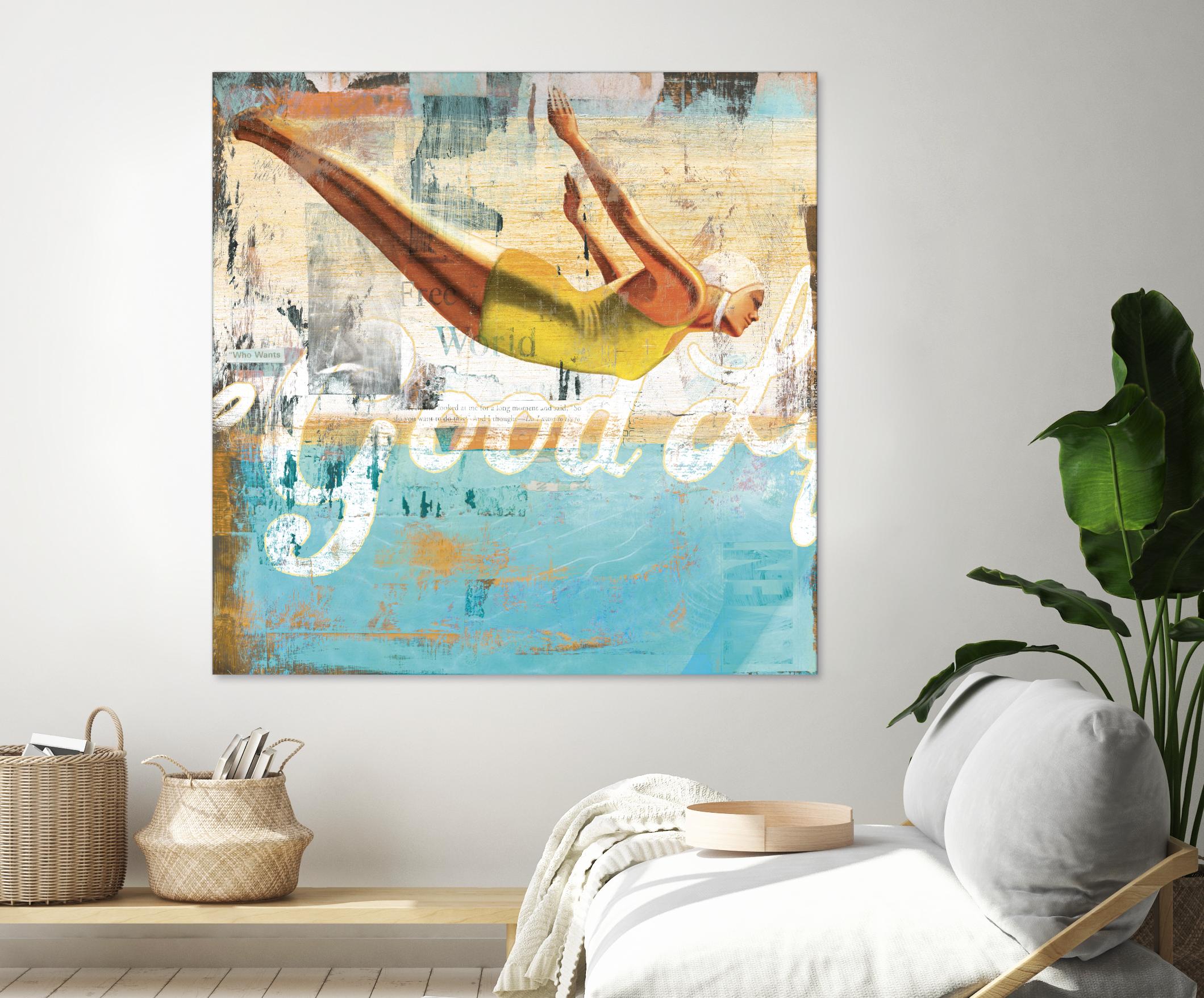 The Good Life by Cory Steffen on GIANT ART - yellow vintage
