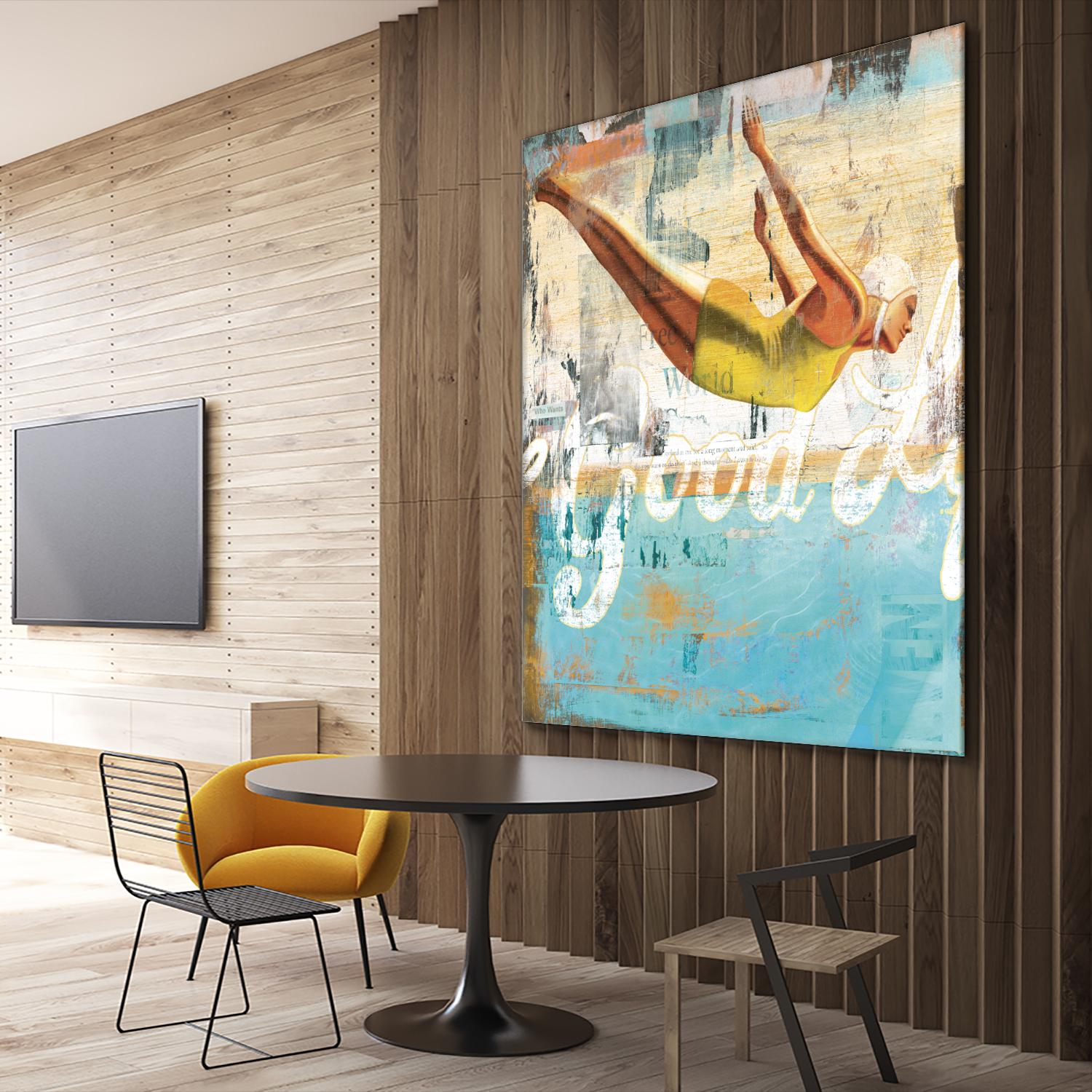 The Good Life by Cory Steffen on GIANT ART - yellow vintage