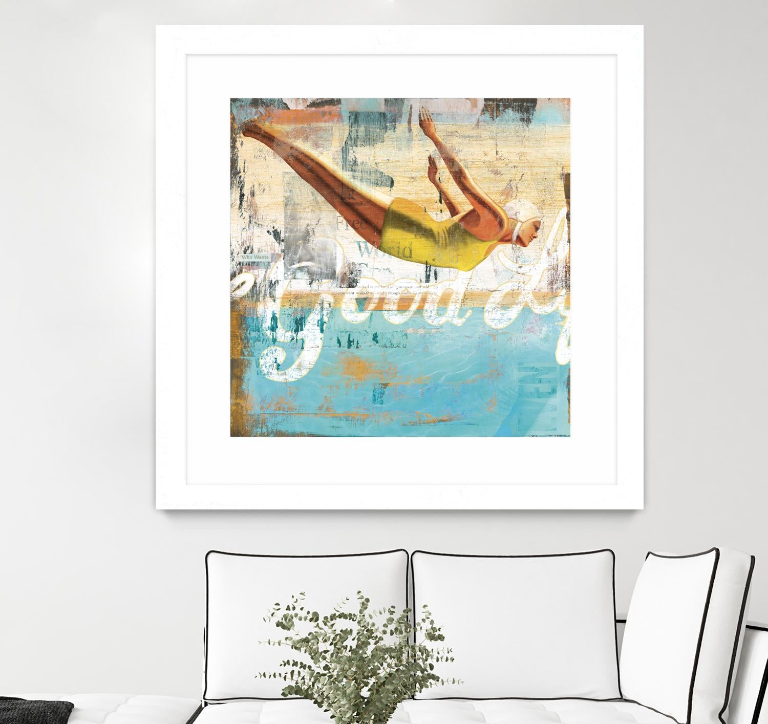 The Good Life by Cory Steffen on GIANT ART - yellow vintage