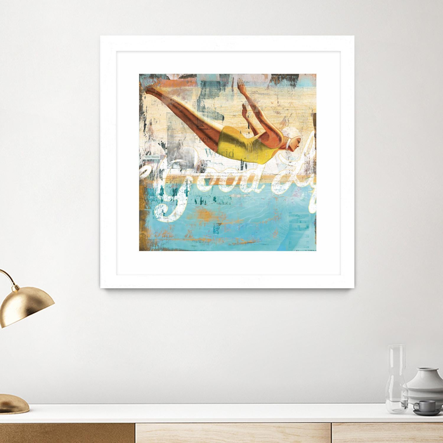 The Good Life by Cory Steffen on GIANT ART - yellow vintage