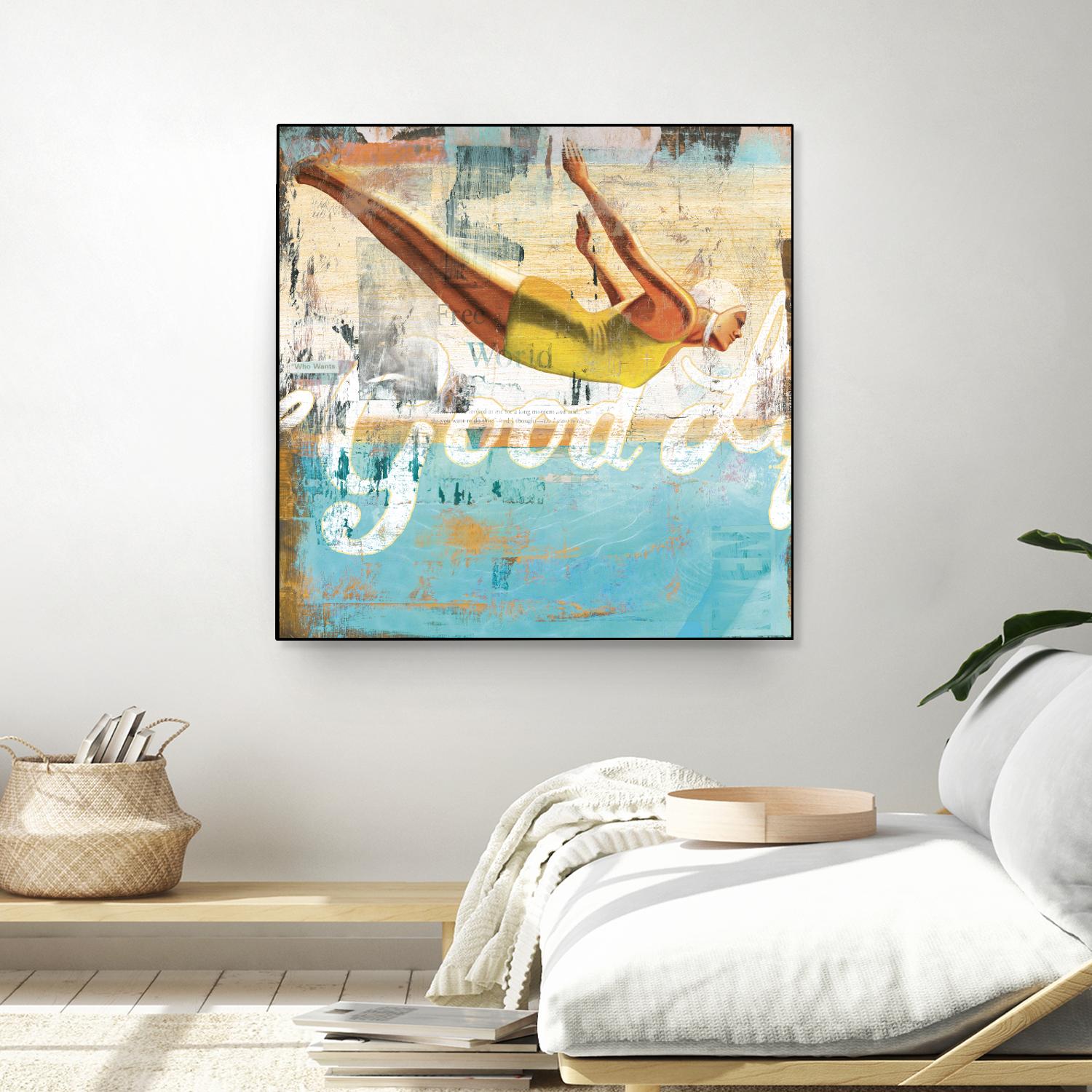 The Good Life by Cory Steffen on GIANT ART - yellow vintage