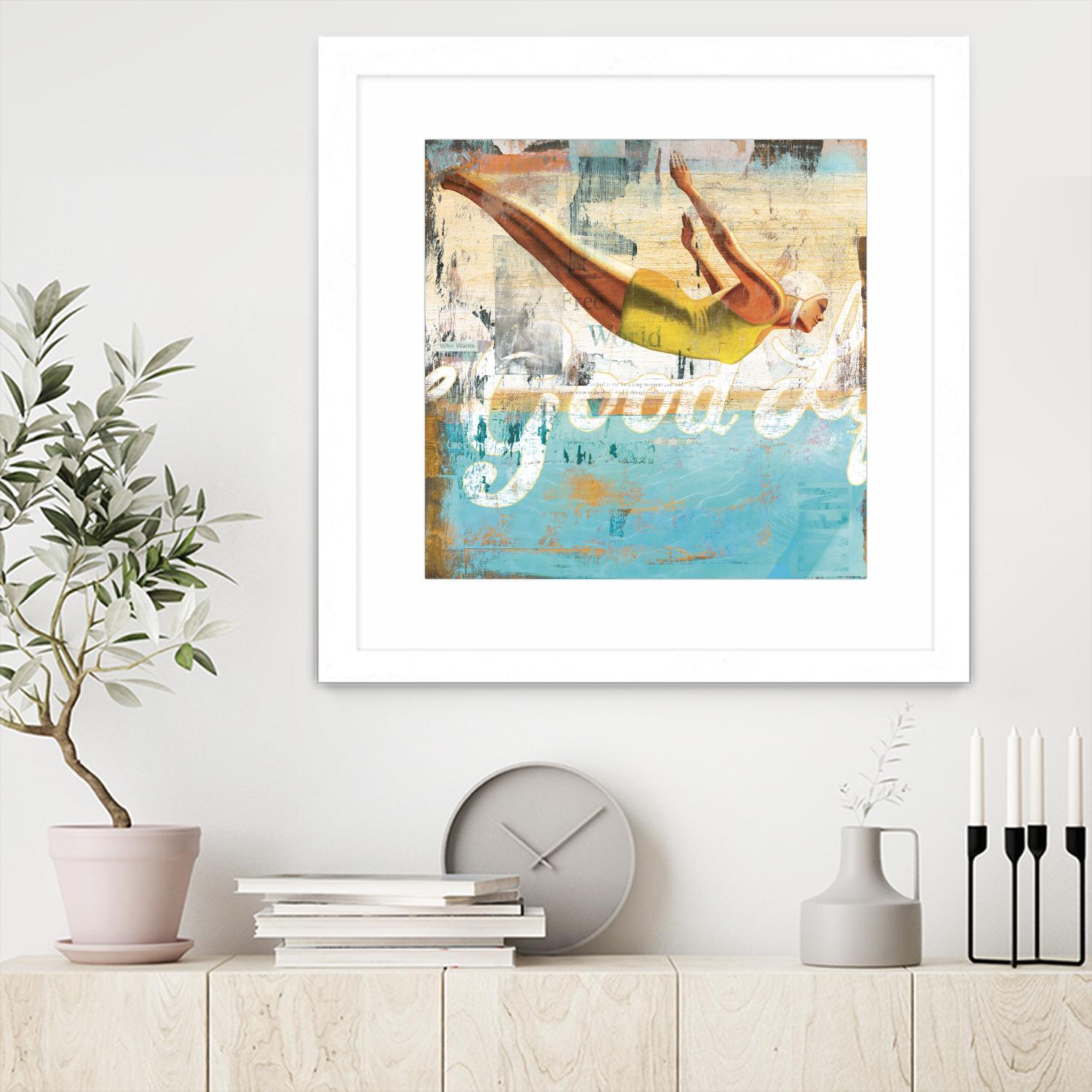 The Good Life by Cory Steffen on GIANT ART - yellow vintage