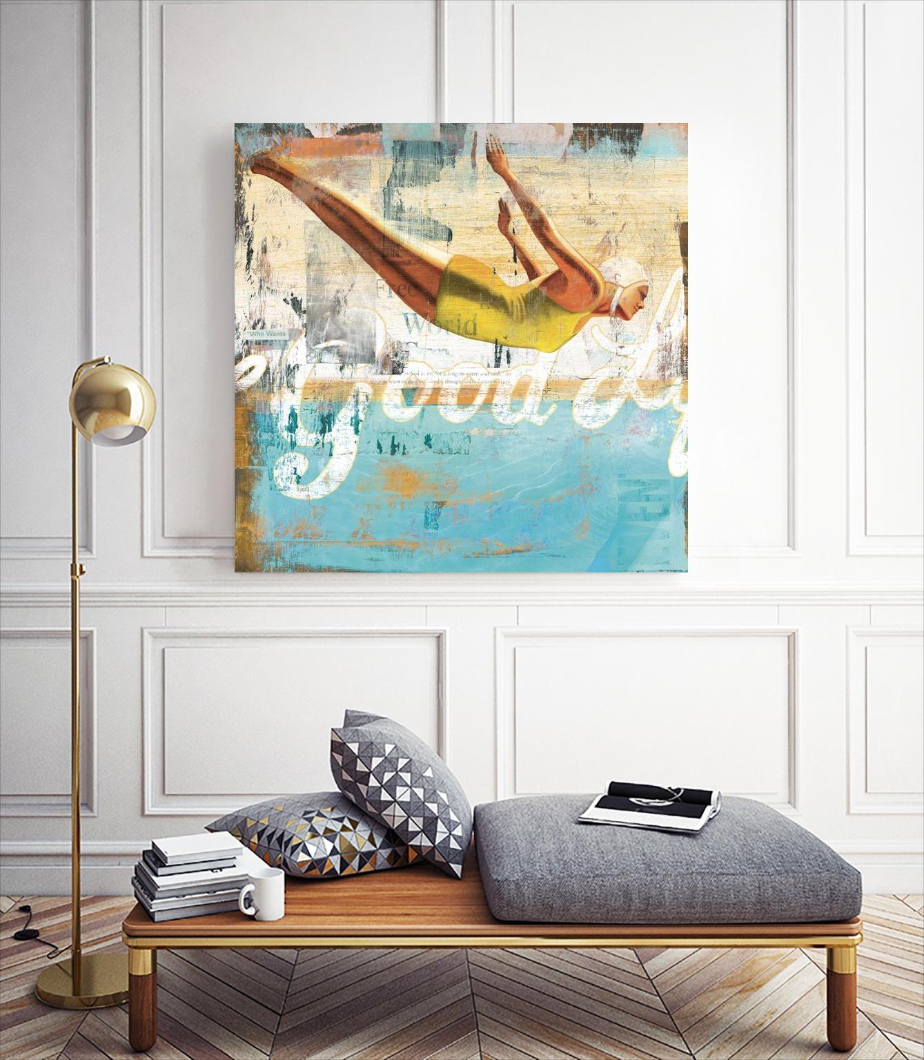 The Good Life by Cory Steffen on GIANT ART - yellow vintage