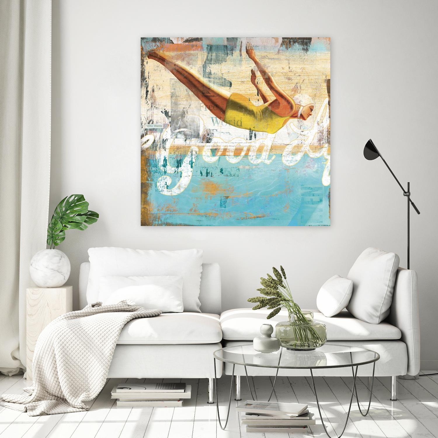 The Good Life by Cory Steffen on GIANT ART - yellow vintage
