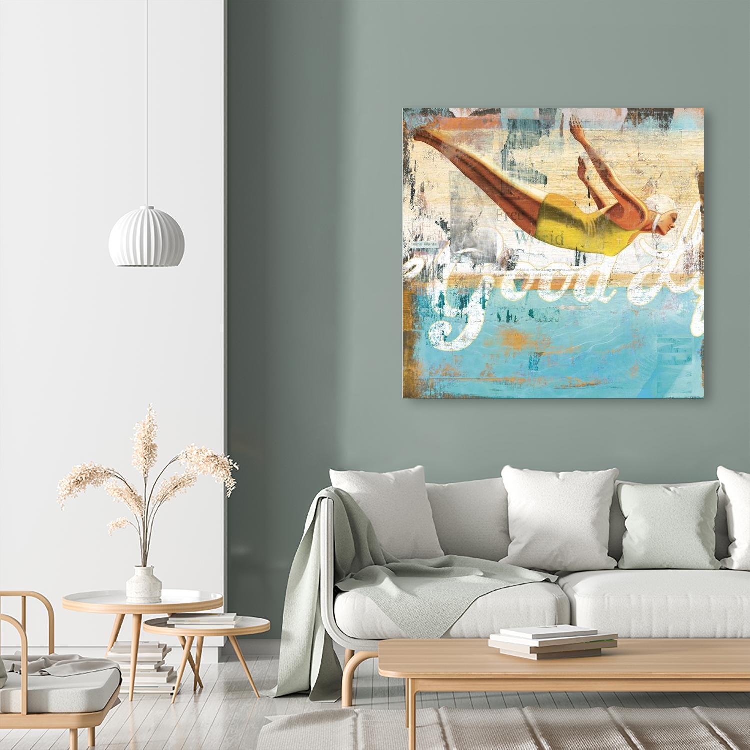 The Good Life by Cory Steffen on GIANT ART - yellow vintage
